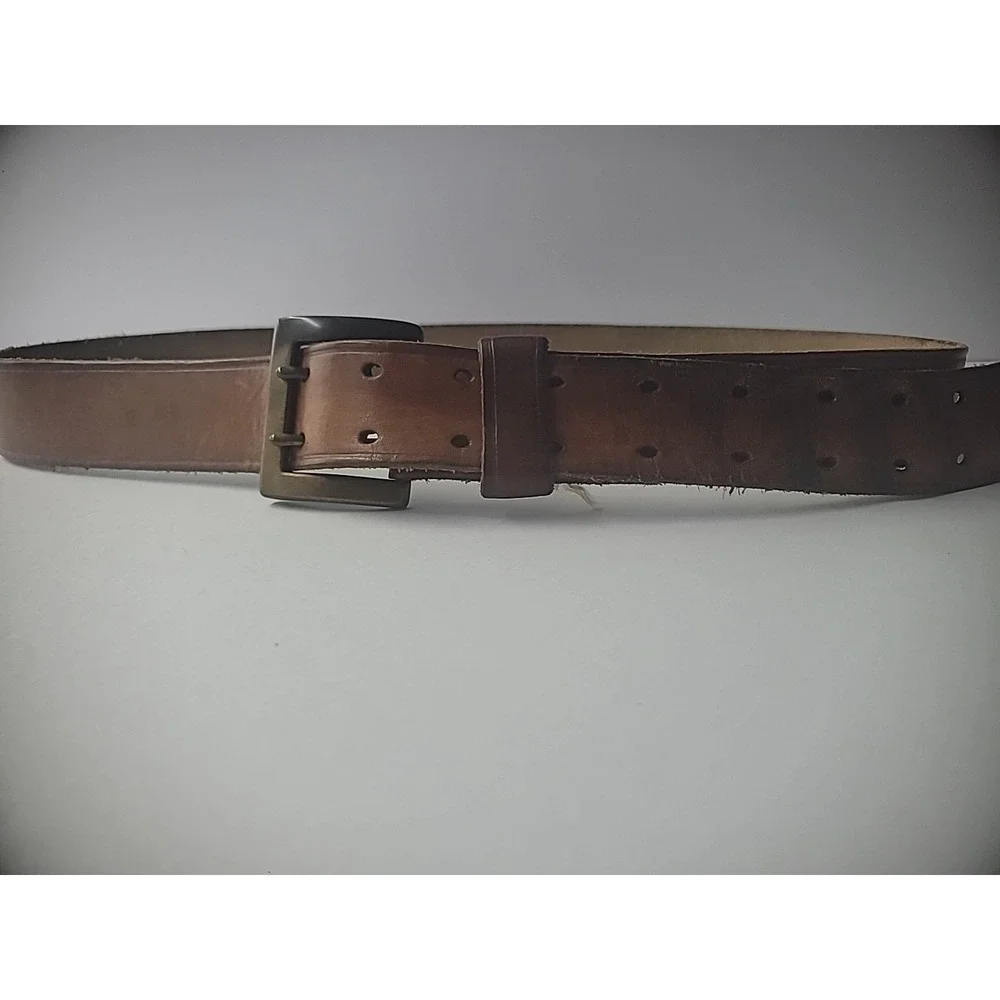Vintage Wilsons Leather Genuine Julian Men Belt Double Prong L Large‎ 38-40 Brn